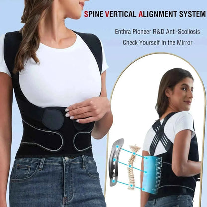 AlignPro™ Premium Posture Corrector – Back Support Brace for Pain Relief &amp; Spinal Alignment