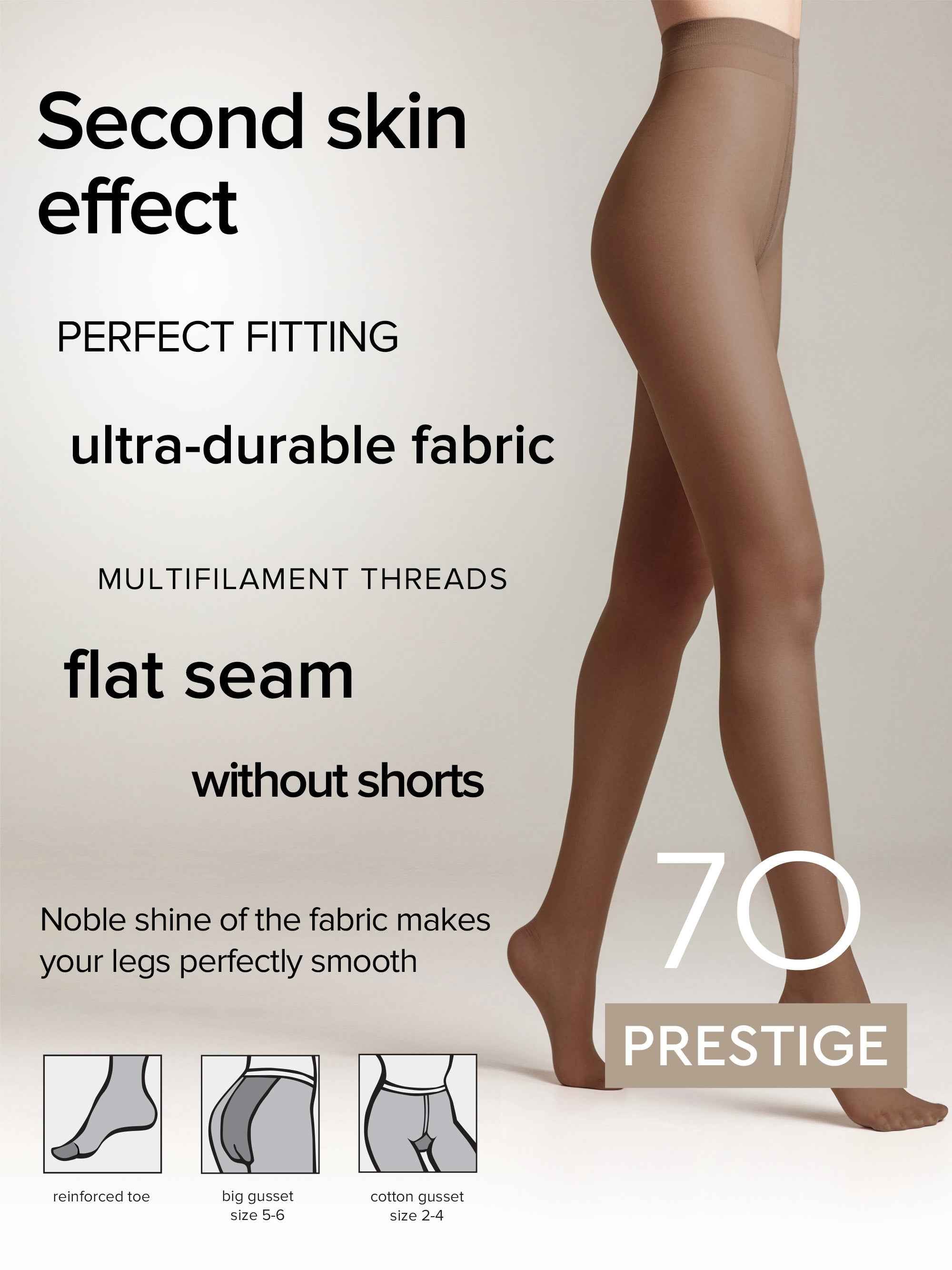 Tights Conte Prestige 70 Den - Soft Silk