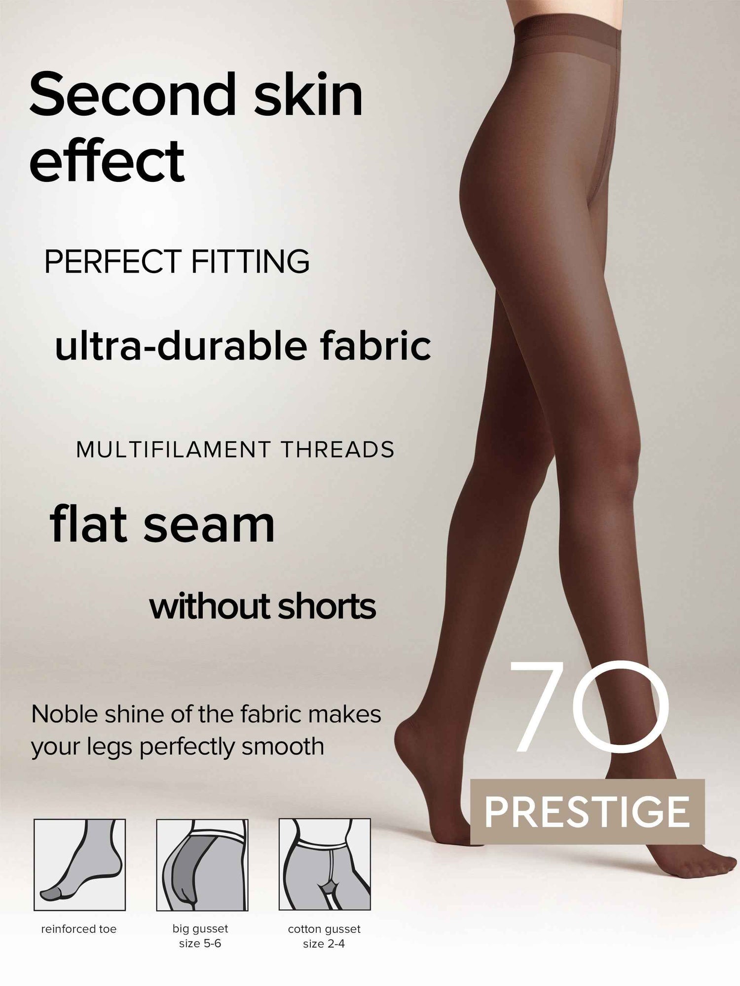 Tights Conte Prestige 70 Den - Soft Silk