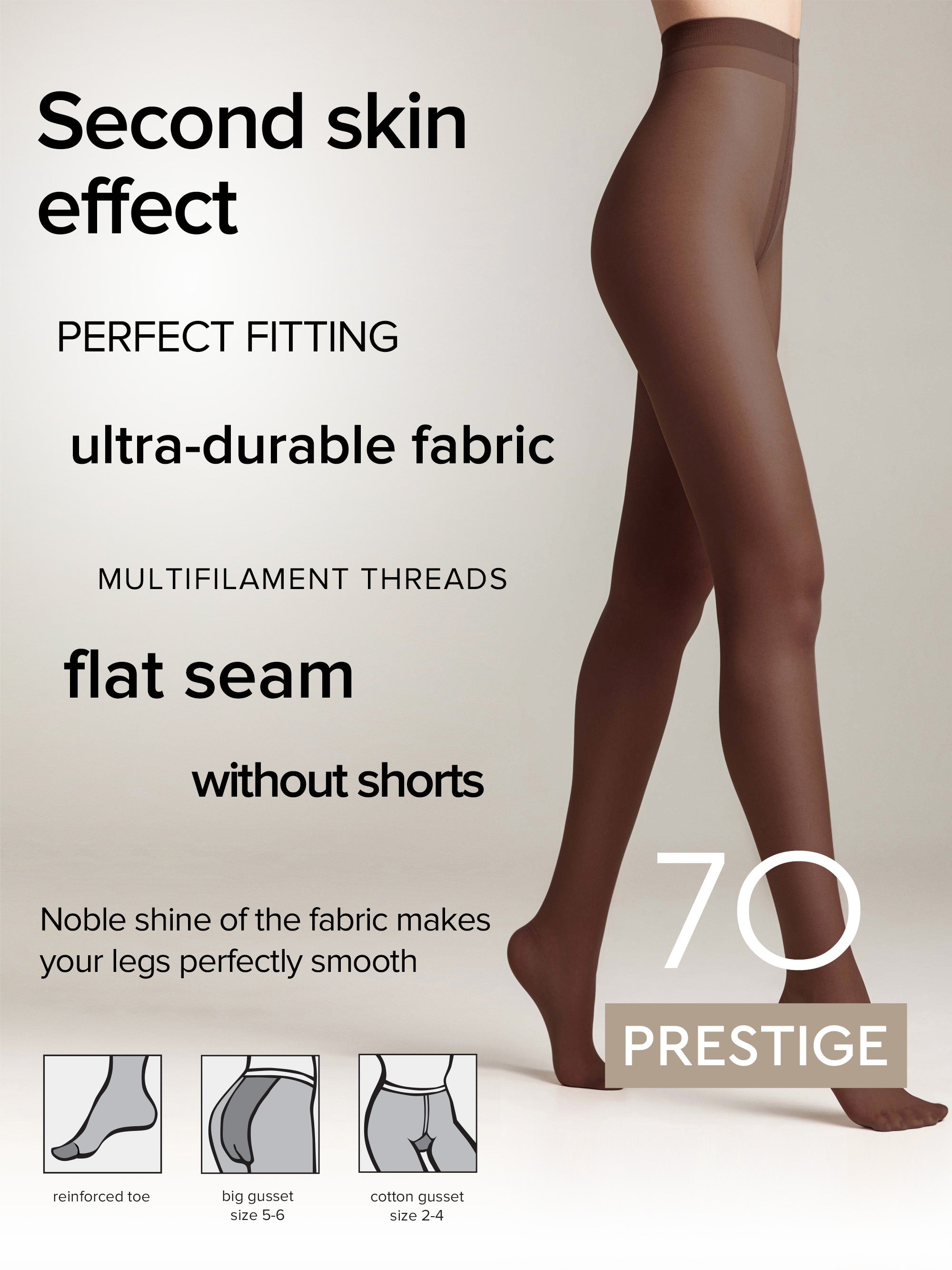 Tights Conte Prestige 70 Den - Soft Silk by TheRanok.com