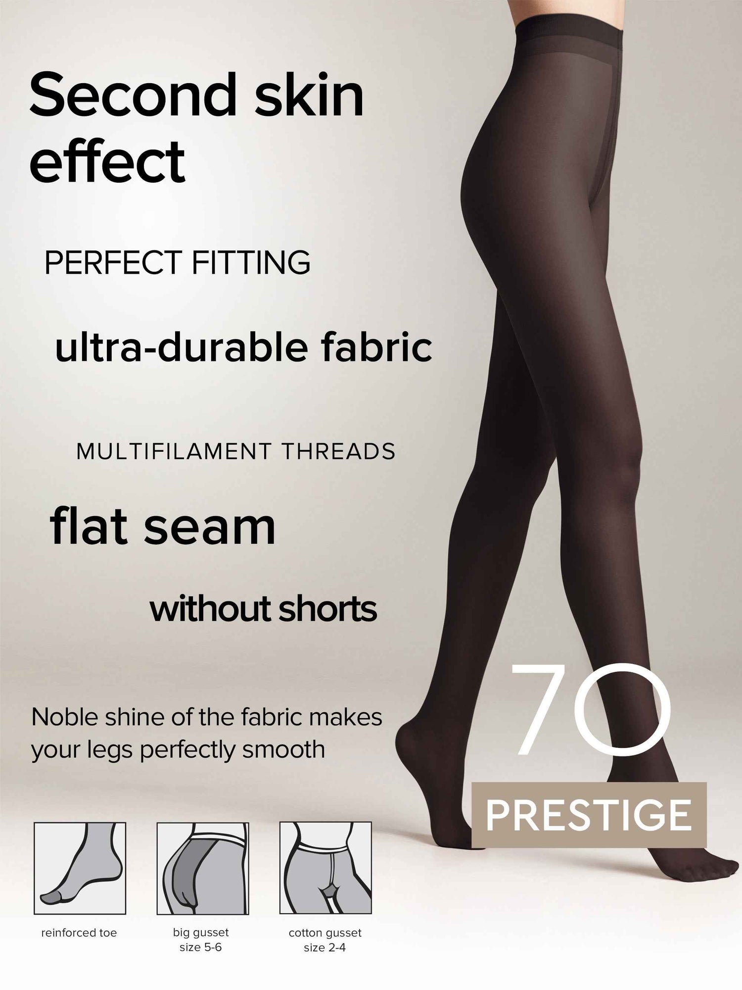 Tights Conte Prestige 70 Den - Soft Silk