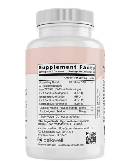 Probiotics 60 Billion by Bellawell