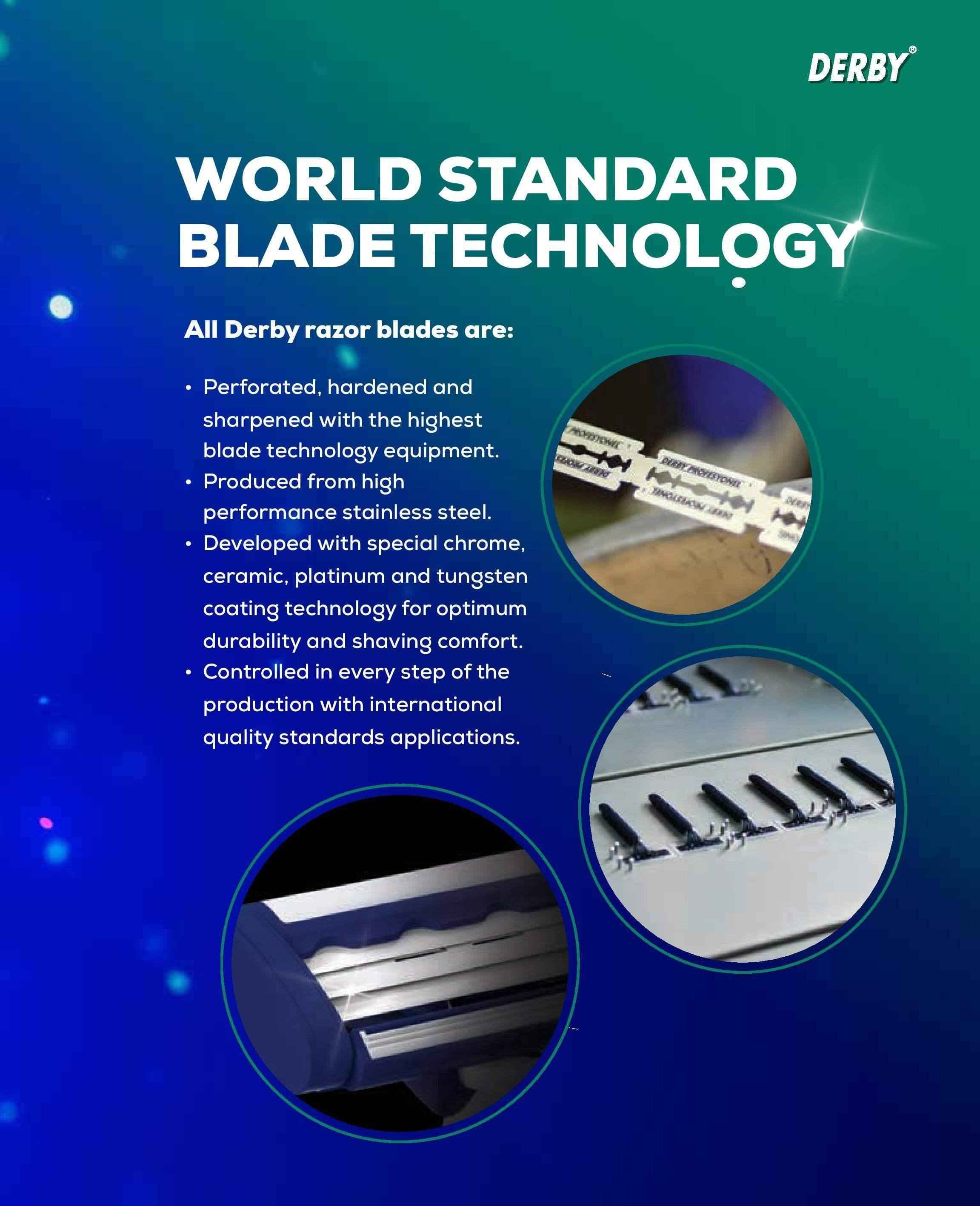 Derby Premium Double Edge Razor Blades 100Ct