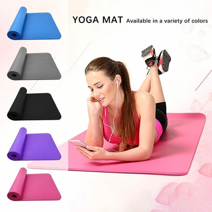 Premium NBR Yoga Mat - Extra Thick Non-Slip Exercise Mat 72x24 inches