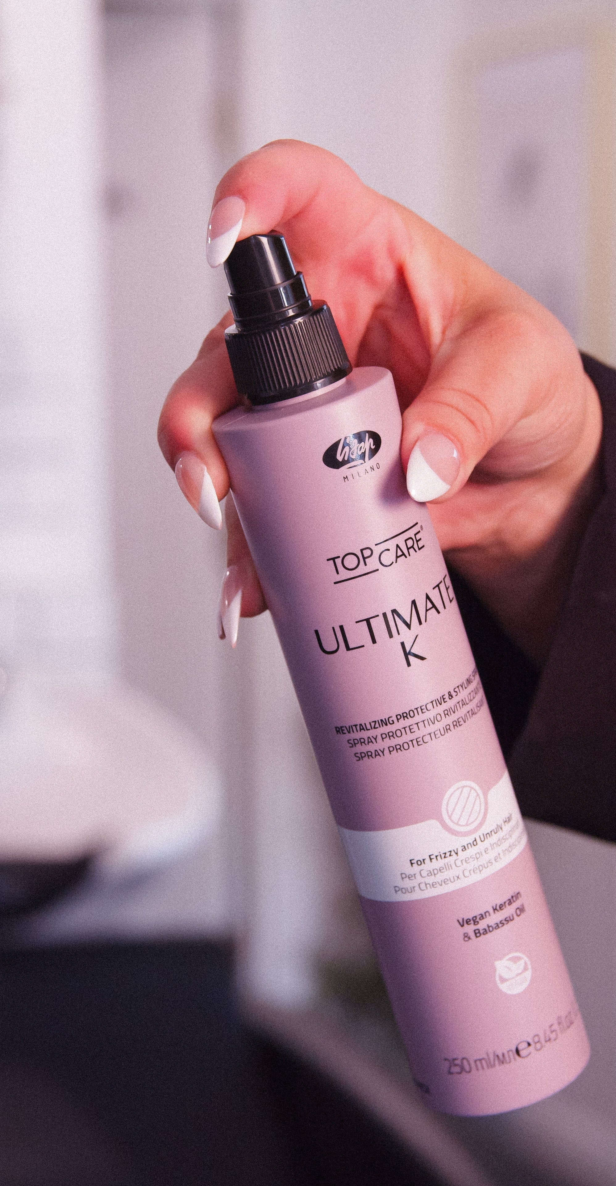 Top Care Ultimate K Revitalizing Protective &amp; Styling Spray by Lisap Milano