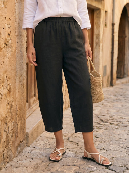 100% Linen Crop Pants RORY 