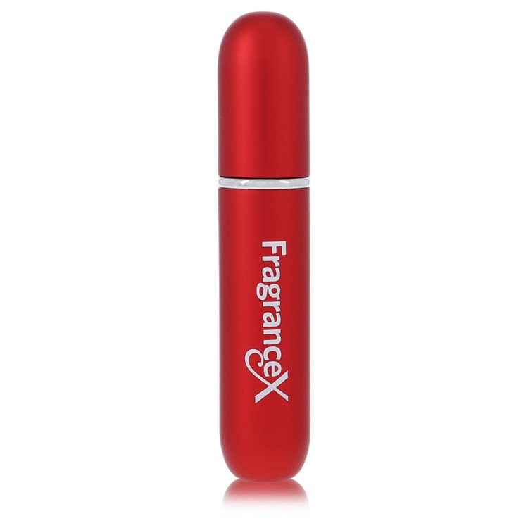 Travel Perfume Bottle by FragranceX Mini Travel Refillable Spray with Cap Refills from Any Fragrance Bottle (Maroon) .135 oz for Men 