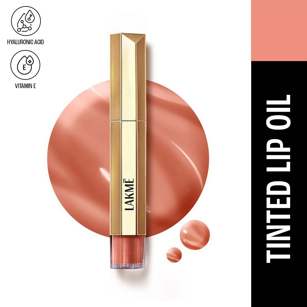 Lakme 9to5 Overtime Shine Tinted Lip Oil - Everyday Nude