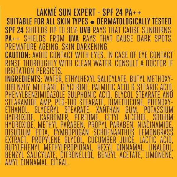 Lakme Sun Expert SPF 25 PA++ Ultra Matte Sunscreen with Vitamin B3