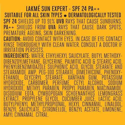 Lakme Sun Expert SPF 25 PA++ Ultra Matte Sunscreen with Vitamin B3