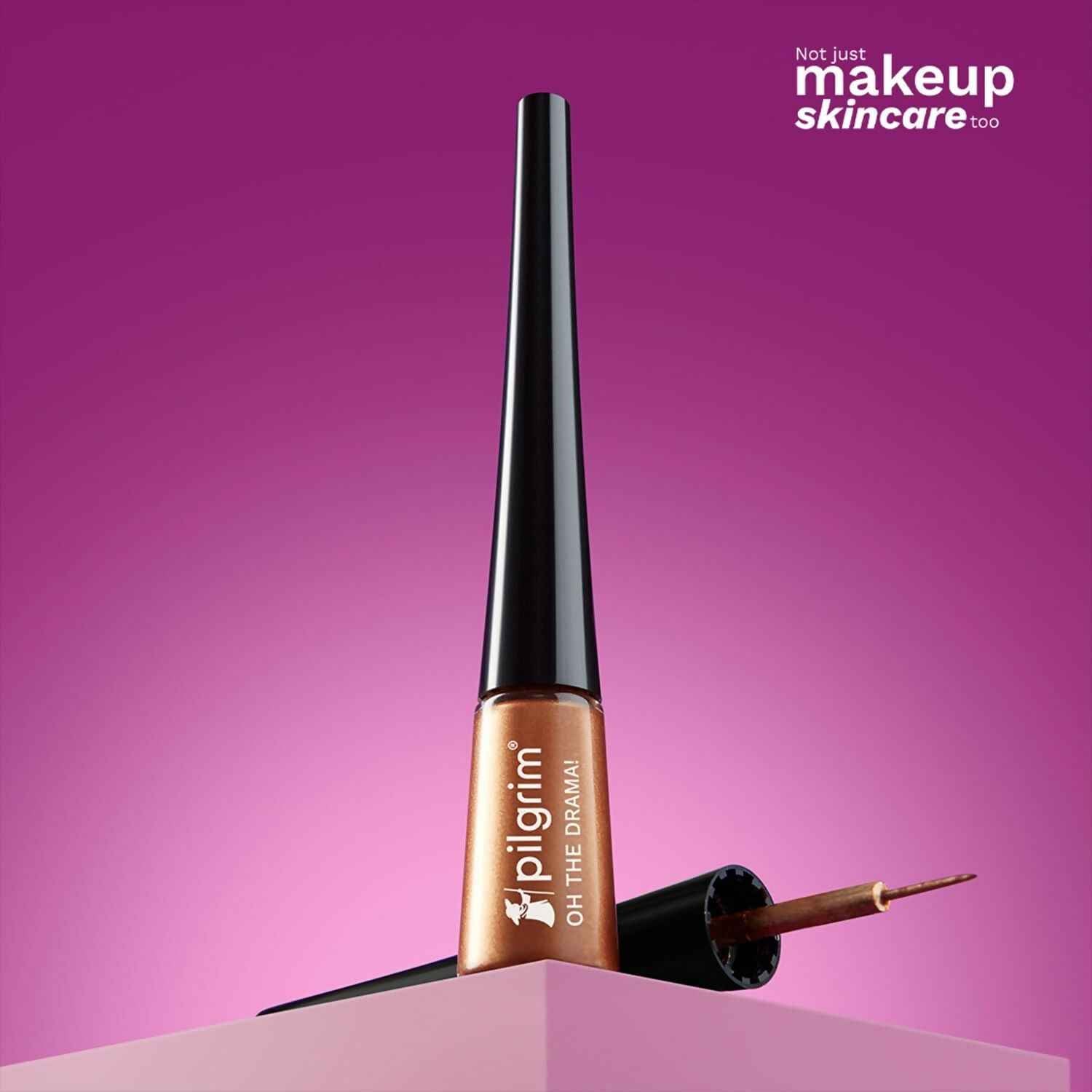 Pilgrim Metallic Eyeliner Boldly Bronze, Long Lasting &amp; Smudge Proof Enriched With Argan Oil