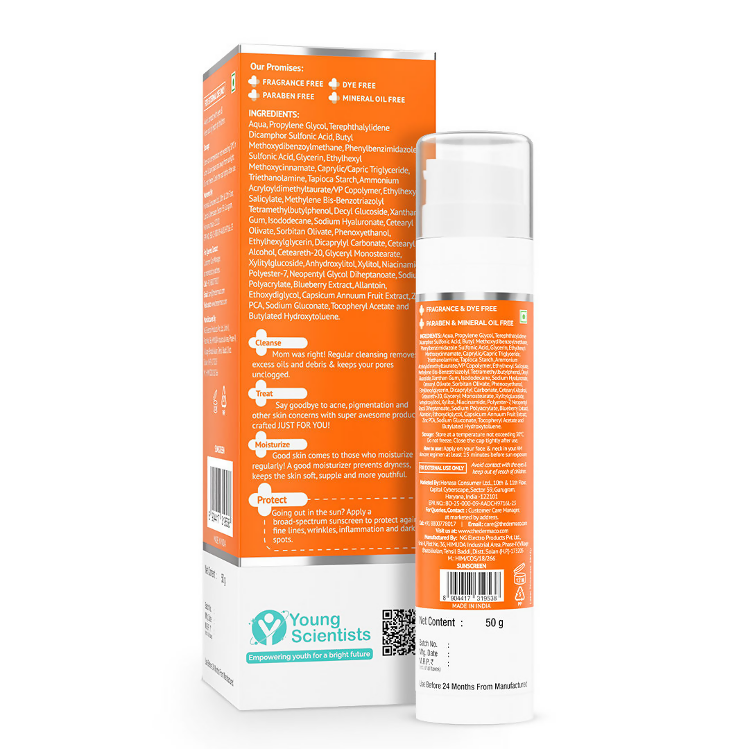 The derma co 1% Hyaluronic sunscreen Aqua Gel with SPF 50 &amp; PA++++