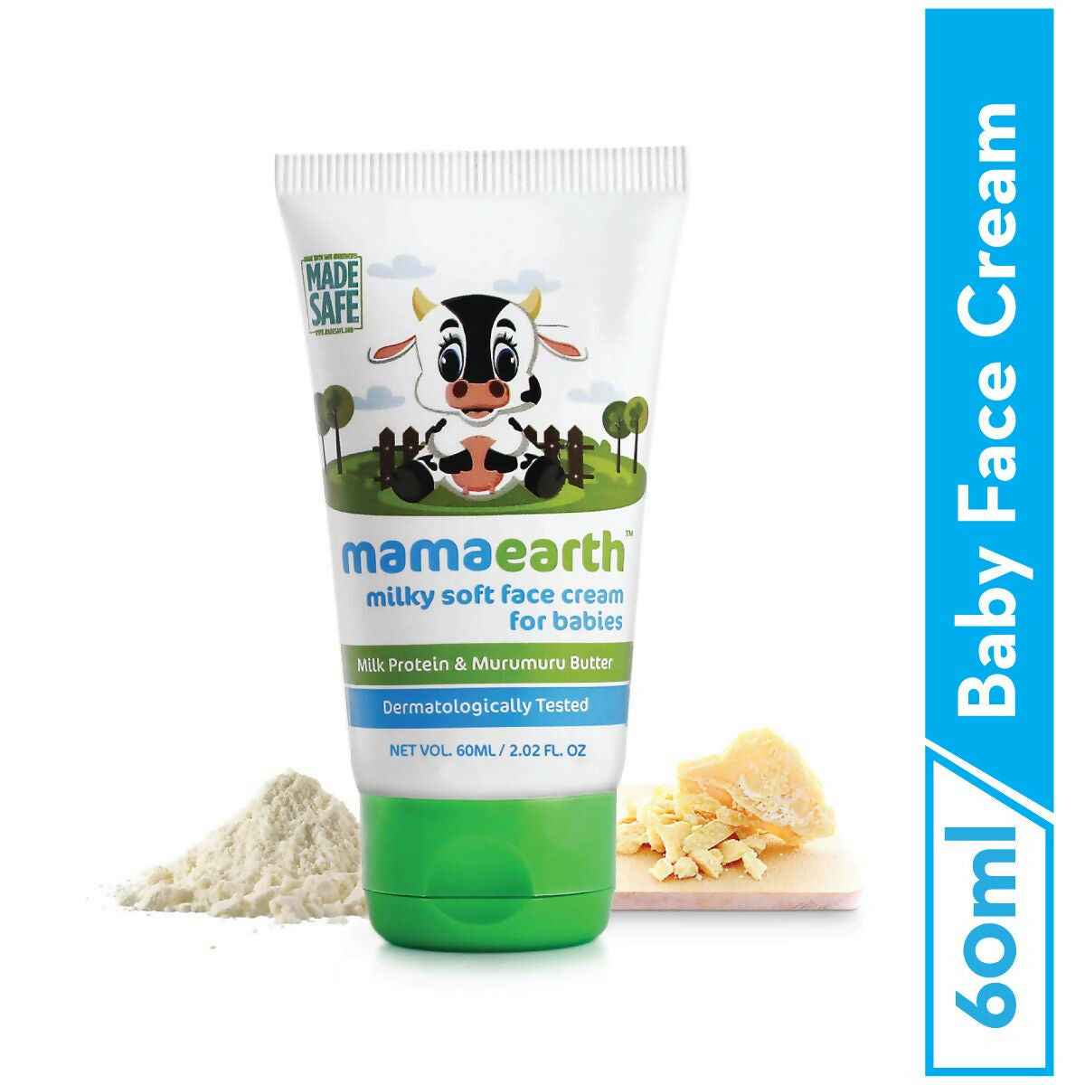 Mamaearth Moisturizing Baby Bathing Soap Bar &amp; Milky Soft Natural Baby Face Cream &amp; Gentle Cleansing Baby Shampoo