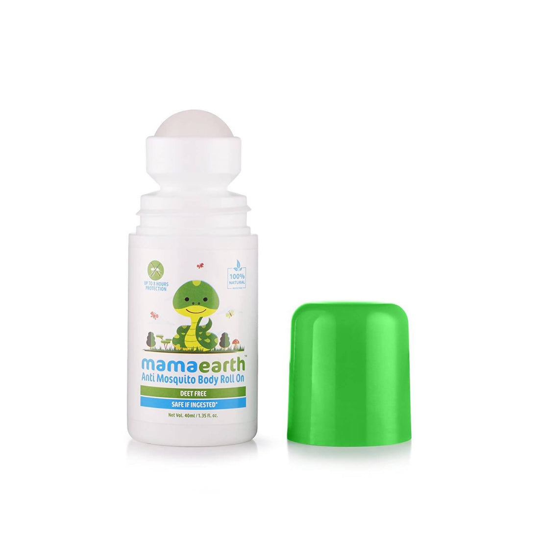 Mamaearth Natural Anti Mosquito Body Roll On For Kids with Citronella Eucalyptus &amp; Lemongrass Oil