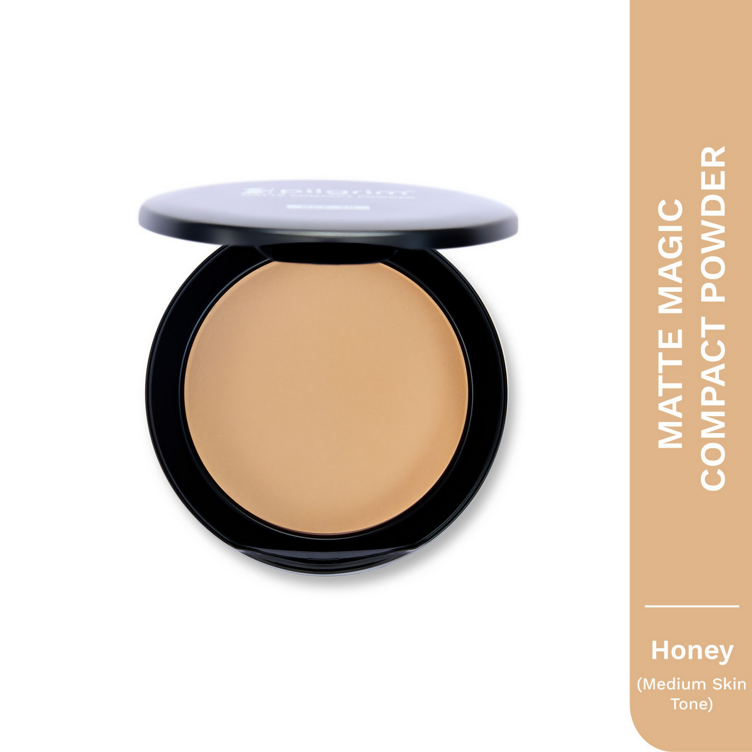 Pilgrim Matte Finish Compact Powder With SPF 25 - Honey-15