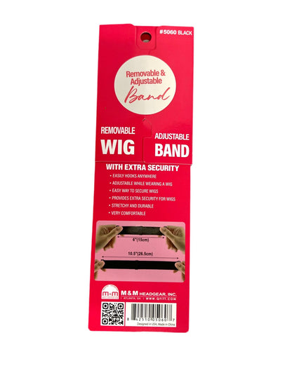 Qfit Removable &amp; Adjustable Elastic Wig Band  Black