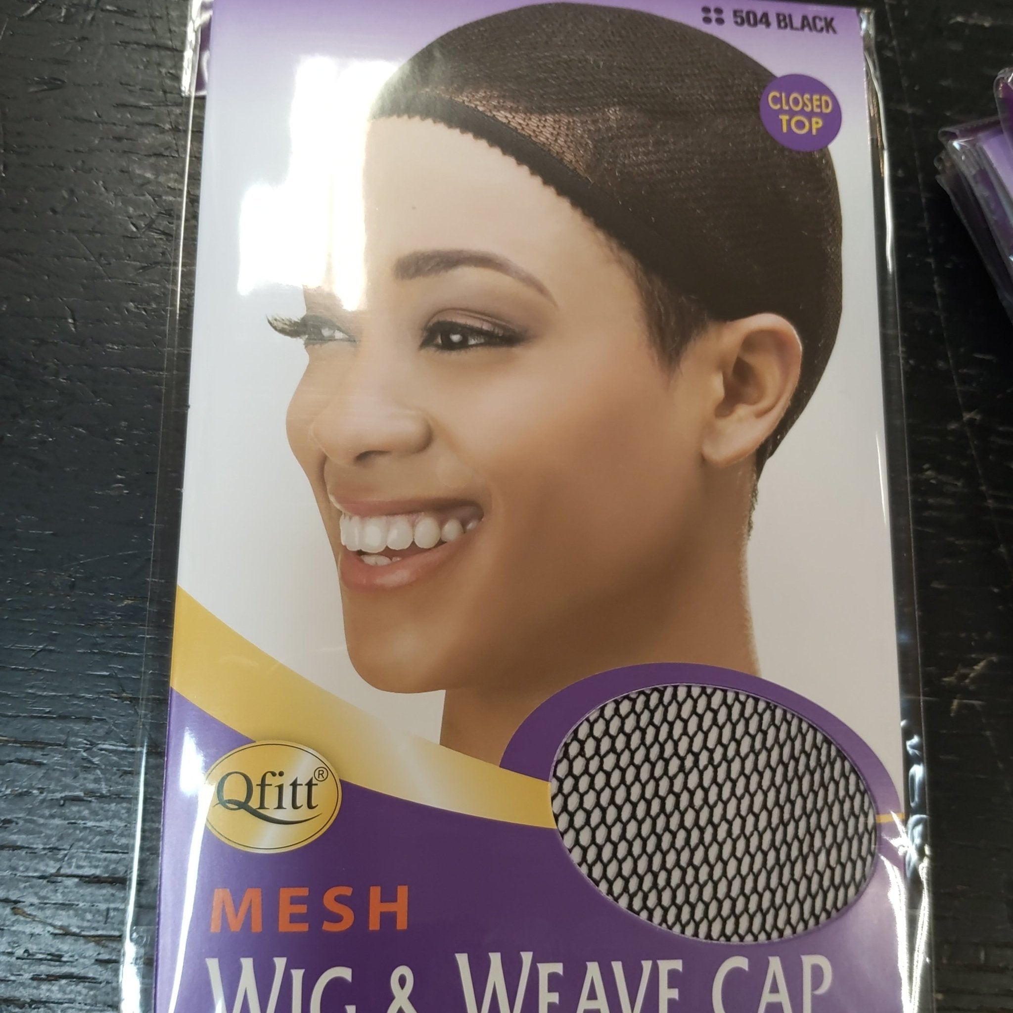 Qfitt Mesh Wig &amp; Weave Cap 504 Black