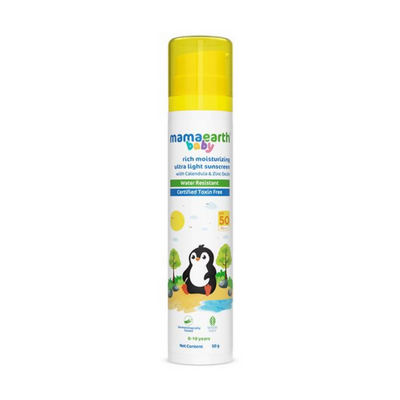 Mamaearth Baby Rich Moisturizing Ultra Light Sunscreen