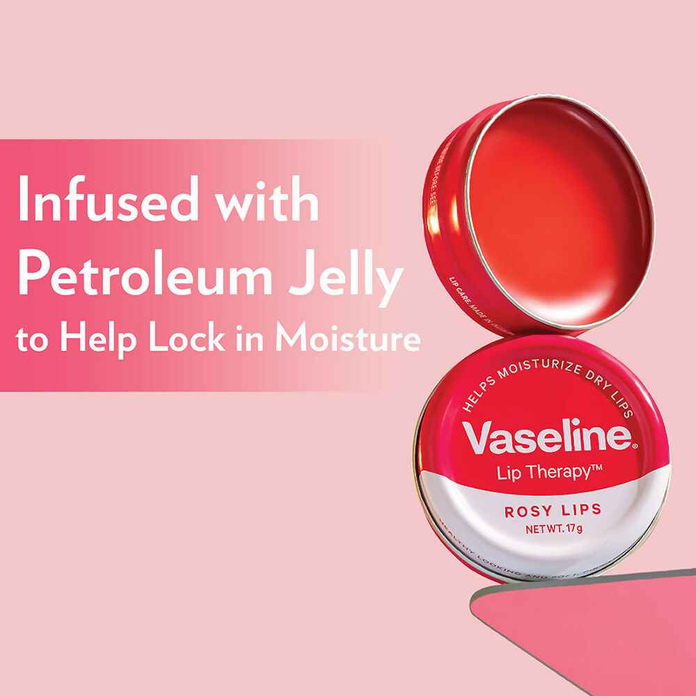 Vaseline Cocoa Glow Lotion With Rosy Lip Tin For Glowing Skin &amp; Sheer Pink Tint