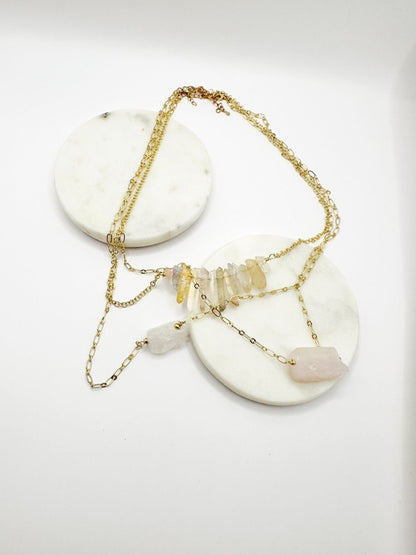 Handmade Quartz Crystal Necklaces - Healing Stone Jewelry Collection