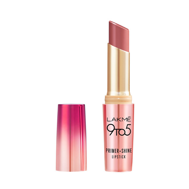 Lakme 9 To 5 Primer + Shine Lipstick - Blush Mauve