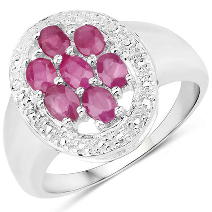 1.54 Carat Genuine Ruby .925 Sterling Silver Ring by Bids.com