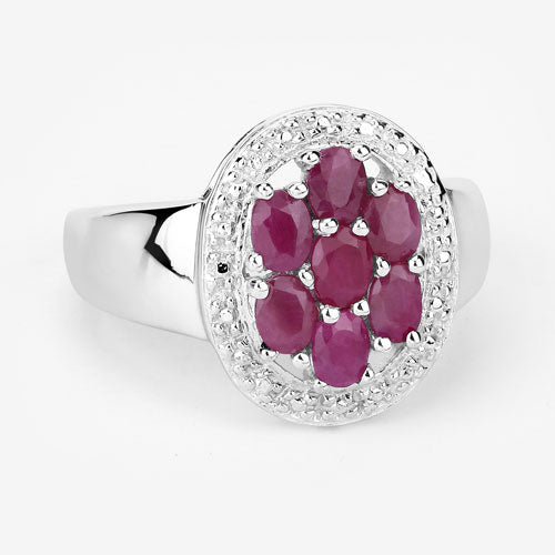 1.54 Carat Genuine Ruby .925 Sterling Silver Ring by Bids.com