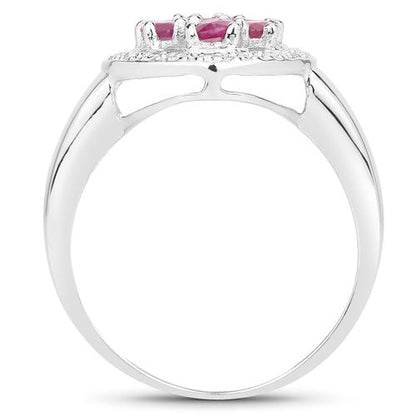 1.54 Carat Genuine Ruby .925 Sterling Silver Ring by Bids.com