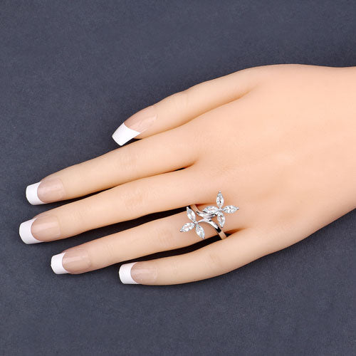 1.54 Carat Genuine Aquamarine .925 Sterling Silver Ring  DestGlow