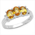 1.44 Carat Genuine Yellow Sapphire .925 Sterling Silver Ring by Bids.com