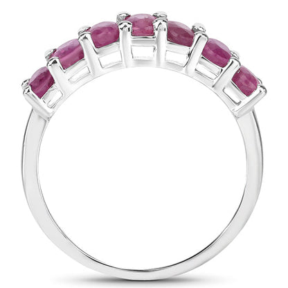 1.89 Carat Genuine Ruby .925 Sterling Silver Ring  DestGlow