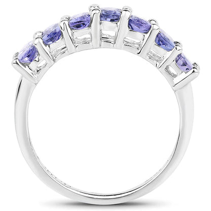 1.75 Carat Genuine Tanzanite .925 Sterling Silver Ring  DestGlow