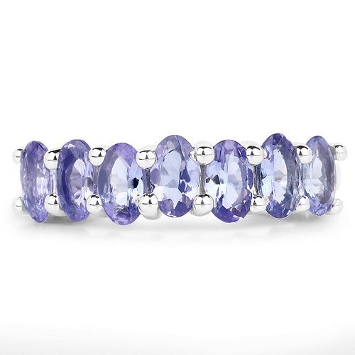 1.75 Carat Genuine Tanzanite .925 Sterling Silver Ring  DestGlow