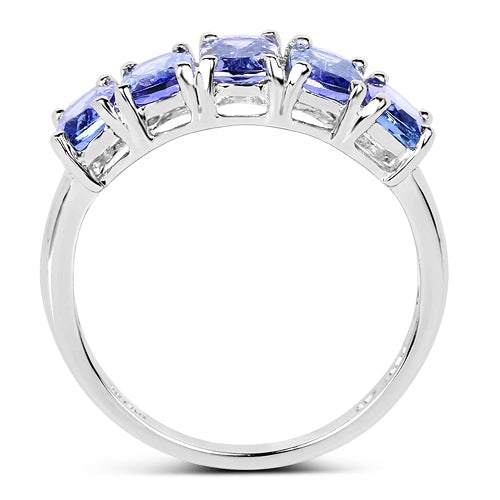 2.65 Carat Genuine Tanzanite .925 Sterling Silver Ring by Bids.com