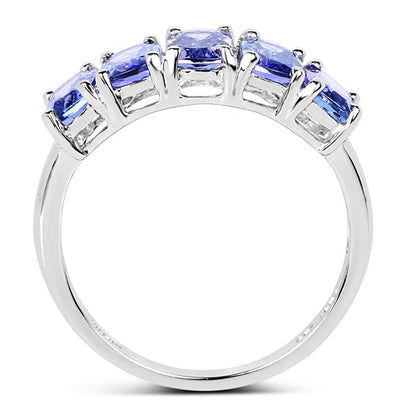 2.65 Carat Genuine Tanzanite .925 Sterling Silver Ring by Bids.com