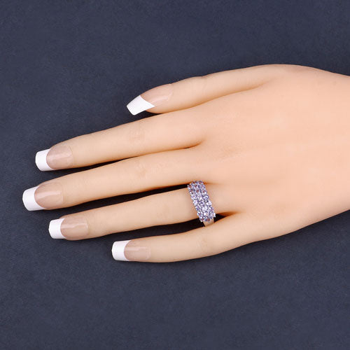 1.54 Carat Genuine Tanzanite .925 Sterling Silver Ring by Bids.com