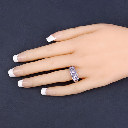 1.54 Carat Genuine Tanzanite .925 Sterling Silver Ring by Bids.com
