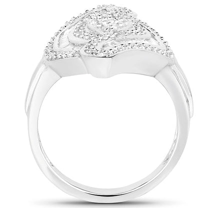 1.22 Carat Genuine White Diamond .925 Sterling Silver Ring by Bids.com