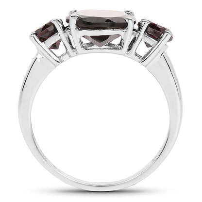 5.01 Carat Genuine Garnet .925 Sterling Silver Ring by Bids.com