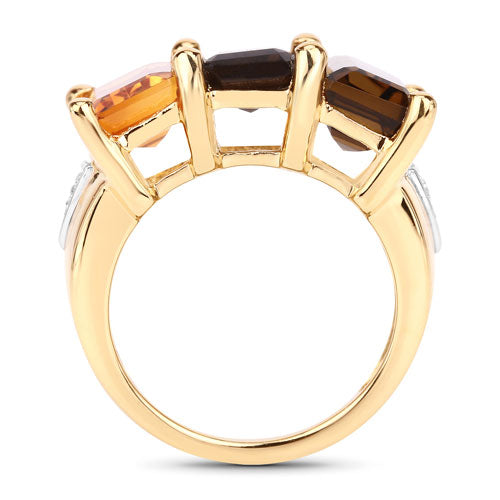 8.17 Carat Genuine Multi Stones .925 Sterling Silver Ring by Bids.com