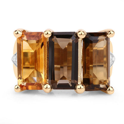 8.17 Carat Genuine Multi Stones .925 Sterling Silver Ring by Bids.com