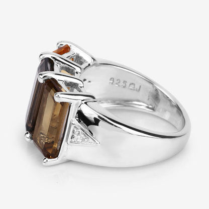 8.17 Carat Genuine Multi Stones .925 Sterling Silver Ring by Bids.com
