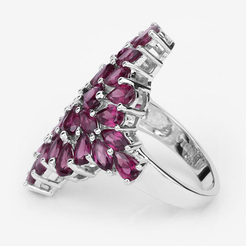 7.52 Carat Genuine Rhodolite .925 Sterling Silver Ring by Bids.com