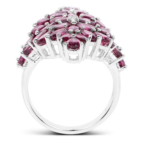 7.52 Carat Genuine Rhodolite .925 Sterling Silver Ring by Bids.com