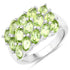 3.45 Carat Genuine Peridot .925 Sterling Silver Ring by Bids.com