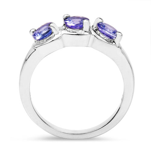 1.05 Carat Genuine Tanzanite .925 Sterling Silver Ring by Bids.com