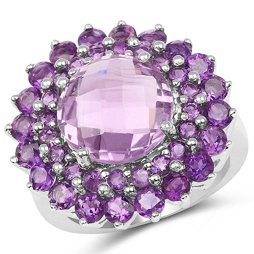 8.02 Carat Genuine Amethyst .925 Sterling Silver Ring by Bids.com