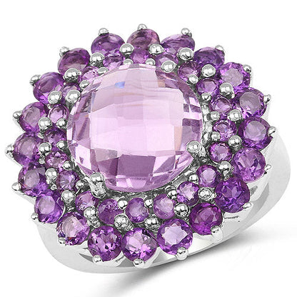 8.02 Carat Genuine Amethyst .925 Sterling Silver Ring by Bids.com