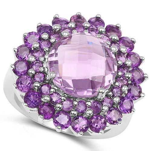 8.02 Carat Genuine Amethyst .925 Sterling Silver Ring by Bids.com