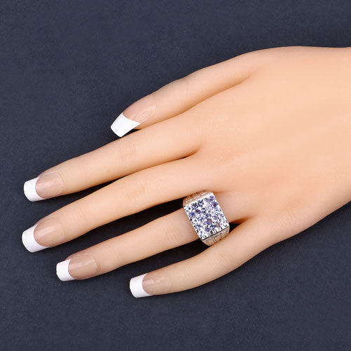 1.75 Carat Genuine Tanzanite .925 Sterling Silver Ring by Bids.com
